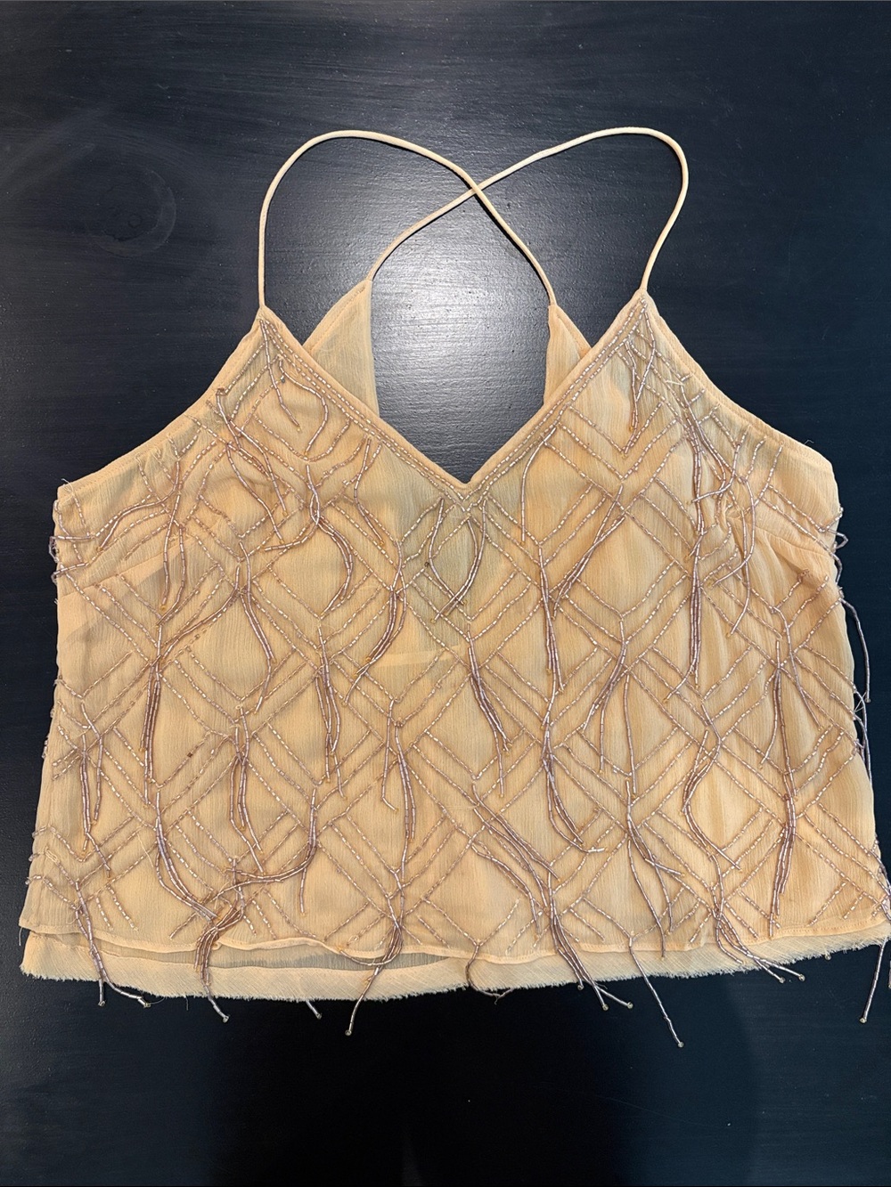 Free People Beaded Top